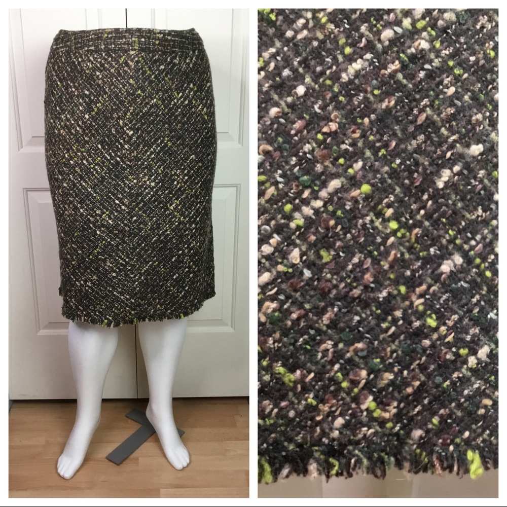J. Jill Fringed-Hem Skirt 14 TALL NWT